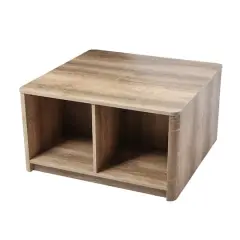 Hello Honey&reg; Coastal Oak Coffee Table with Storage