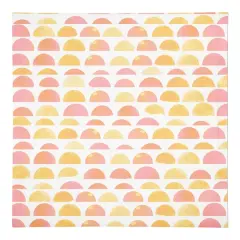 Half Circle Pattern 10" x 10" Cotton Twill Napkin