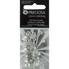 John Bead Preciosa VIVA12 Flat Back Czech Crystal Rhinestones, 4mm
