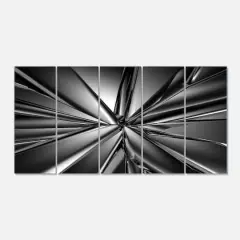 Designart - Futuristic Crystal Background - Abstract Canvas Art Print