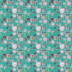 Camelot Fabrics Turquoise Deadlines Cotton Precut Fabric