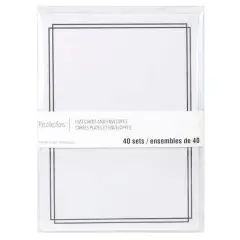 Black Border Flat Cards & Envelopes by Recollections&trade;, 5" x 7"