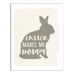 Easter Makes Me Hoppy 1 11" x 14" Canvas Wall Art