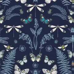 RoomMates Hidden Treasures Peel & Stick Wallpaper Blue