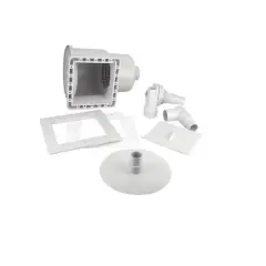 Swim Central HydroTools 11.5" White Above-Ground Swimming Pool ABS Thru-Wall Skimmer