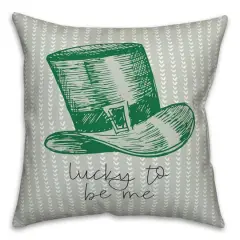 Lucky To Be Me 18" x 18" Throw Pillow