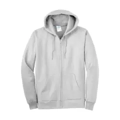 Port & Company&reg; Tall Essential Fleece Full-Zip Hooded Sweatshirt Ash