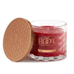 Root Candles Signature 3-Wick Honeycomb Beeswax Blend Jar Candle Bouquet