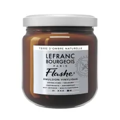 Lefranc & Bourgeois Flashe&reg; Matte Artist's Color, 400mL Raw Umber