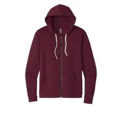 Next Level Unisex Santa Cruz Zip Hoodie Maroon