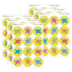 TREND Enterprises&reg; Star Power, Banana scent Scratch 'n Sniff Stinky Stickers&reg;, 48 Per Pack, 6 Packs