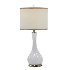 Set of 2 Gold Metal Traditional Table Lamp, 29" x 13" x 13"
