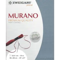 Zweigart&reg; Murano Precut 32 Count Premium Fabric, 18" x 27" Blue Cloud
