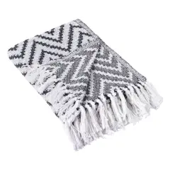 DII&reg; Black Large Chevron Throw