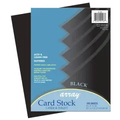 Pacon&reg; Classic Black Cardstock Paper, 8.5" x 11"