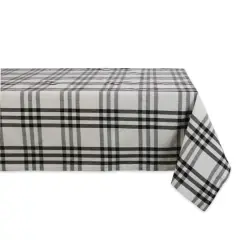 DII&reg; Black & White Homestead Plaid Tablecloth
