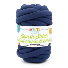 Lion Brand&reg; Cover Story&trade; Squish Stitch Yarn Navy Peony