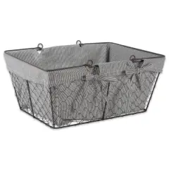 DII&reg; Gray Chicken Wire Egg Basket
