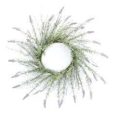 28" Lavender Floral Twig Wreath