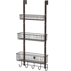 NEX&trade; Brown Over The Door Hanging Organizer Rack