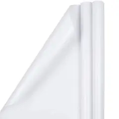 JAM Paper Glossy Gift Wrap, 2ct. White