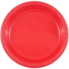JAM Paper 7" Plastic Party Plates, 20ct. Red