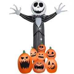 9ft. Airblown&reg; Inflatable Halloween Jack Skellington with Jack-O'-Lanterns