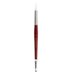 Connoisseur&reg; All Media Short Handle White Taklon Round Brush