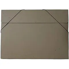 JAM Paper Natural Kraft Portfolio with Elastic Closure 14.5" x 19.5"
