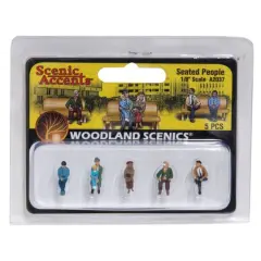 Woodland Scenics&reg; 1/8" Seated People Scale Figures 