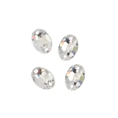 10mm x 7mm Oval Sew-On Austrian Crystals by Bead Landing&trade;, 4ct.