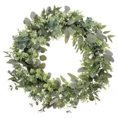 30" Green Spring Eucalyptus & Creeping Jenny Wreath