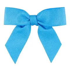 JAM Paper 7/8" Grosgrain Twist Tie Bows, 100ct. Turquoise