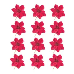 Red Anemone Flower Stems, 12ct.