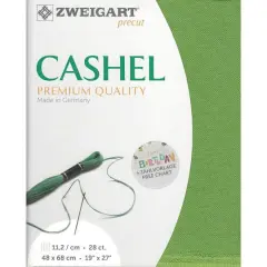 Zweigart&reg; Cashel Precut 28 Count Premium Fabric, 19" x 27" Grass Green