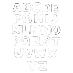 Alphabet Stainless Steel Cookie Cutter Set by Celebrate It&reg;