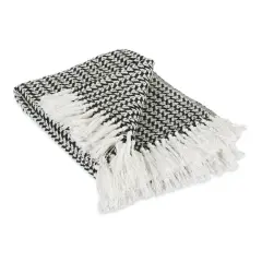 DII&reg; Black Arrowhead Woven Throw