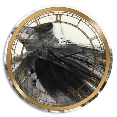 Designart 'Glam And Fashion Feminine Iii Glam Wall Clock