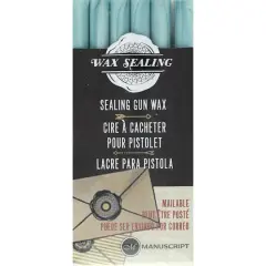 Manuscript Wax Sealing Gun Wax Sticks, 6ct. Aqua