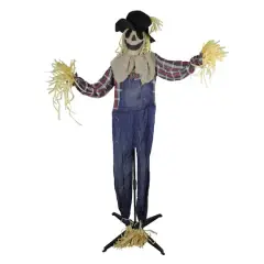 5.5ft. Lighted LED Animated Halloween Scarecrow