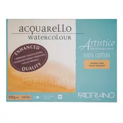 Fabriano&reg; Artistico Traditional White Cold Press Watercolor Block, 18'' x 24''