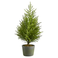 3ft. Unlit Norfolk Island Pine Artificial Potted Christmas Tree