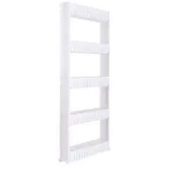Simplify 5-Tier Slim Slide-Out White Storage Cart