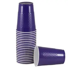 JAM Paper 16oz. Plastic Party Cups, 20ct. Dark Purple