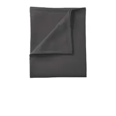 Port & Company&reg; Core Fleece Sweatshirt Blanket Charcoal