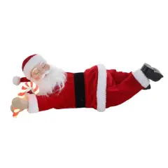 19.5" Lighted Sleeping Santa