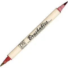 ZIG Memory System&reg; Brushables&reg; Dual-Tip Marker Antique Burgundy