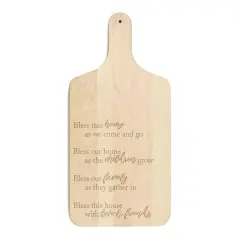 17" Bless This House Maple Paddle Cutting Board