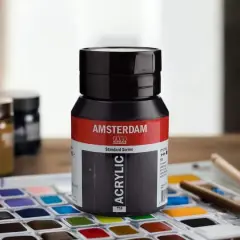 Amsterdam Standard Series Oxide Black Acrylic Paint, 500mL