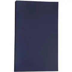 JAM Paper 8.5" x 14" 80lb. Matte Cover Cardstock Pack, 50 Sheets Navy Blue